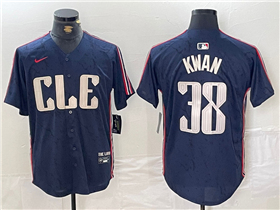 Cleveland Guardians #38 Steven Kwan Navy 2024 City Connect Limited Jersey