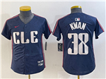 Cleveland Guardians #38 Steven Kwan Youth Navy 2024 City Connect Limited Jersey