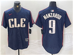 Cleveland Guardians #9 Kyle Manzardo Navy 2024 City Connect Limited Jersey