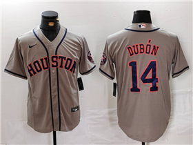 Houston Astros #14 Mauricio Dubón Gray Limited Jersey