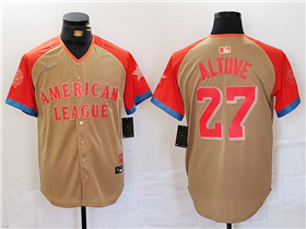 American League #27 José Altuve Cream 2024 MLB All-Star Game Limited Jersey