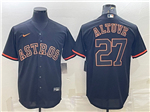 Houston Astros #27 José Altuve Black Shadow Cool Base Jersey