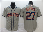 Houston Astros #27 José Altuve Gray Cool Base Jersey