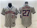 Houston Astros #27 José Altuve Gray Flex Base Jersey