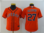 Houston Astros #27 José Altuve Youth Orange Cool Base Jersey