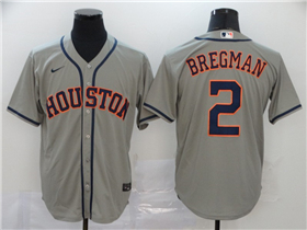 Houston Astros #2 Alex Bregman Gray Cool Base Jersey