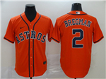 Houston Astros #2 Alex Bregman Orange Cool Base Jersey