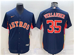 Houston Astros #35 Justin Verlander Navy Cool Base Jersey