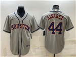 Houston Astros #44 Yordan Álvarez Gray Cool Base Jersey