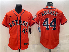 Houston Astros #44 Yordan Álvarez Orange Flex Base Jersey