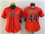 Houston Astros #44 Yordan Álvarez Women's Orange Cool Base Jersey