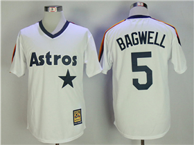 Houston Astros #5 Jeff Bagwell White Cooperstown Collection Cool Base Jersey