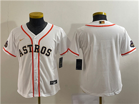 Houston Astros Youth White/Gold 2023 Gold Collection Team Jersey