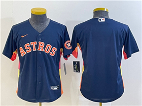 Houston Astros Youth Navy Cool Base Team Jersey