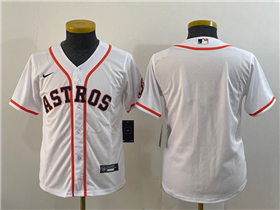 Houston Astros Youth White Cool Base Team Jersey