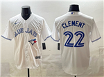 Toronto Blue Jays #22 Ernie Clement White Limited Jersey