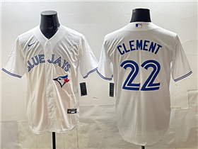 Toronto Blue Jays #22 Ernie Clement White Limited Jersey