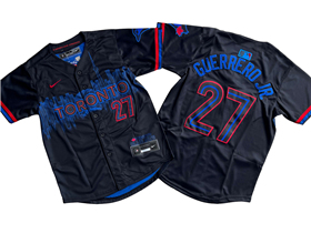 Toronto Blue Jays #27 Vladimir Guerrero Jr. Youth Black 2024 City Connect Limited Jersey