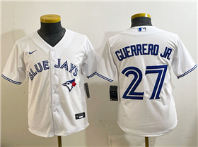 Toronto Blue Jays #27 Vladimir Guerrero Jr. Youth White Limited Jersey