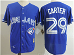 Toronto Blue Jays #29 Joe Carter 1993 Throwback Blue Jersey