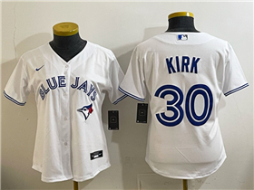 Toronto Blue Jays #30 Alejandro Kirk Women's White Limited Jersey