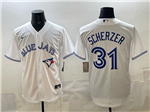 Toronto Blue Jays #31 Max Scherzer White Limited Jersey