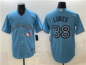 Toronto Blue Jays #38 Nathan Lukes Powder Blue Limited Jersey
