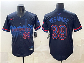 Toronto Blue Jays #39 Trey Yesavage Black 2024 City Connect Limited Jersey