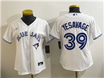 Toronto Blue Jays #39 Trey Yesavage Women's White Limited Jersey