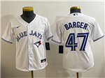 Toronto Blue Jays #47 Addison Barger Youth White Limited Jersey