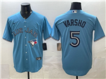 Toronto Blue Jays #5 Daulton Varsho Alternate Powder Blue Limited Jersey