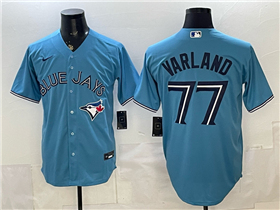 Toronto Blue Jays #77 Louis Varland Alternate Powder Blue Limited Jersey