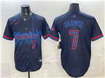 Toronto Blue Jays #7 Kazuma Okamoto Black 2024 City Connect Limited Jersey