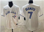 Toronto Blue Jays #7 Kazuma Okamoto White Limited Jersey