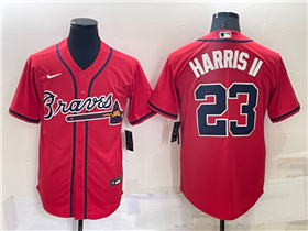 Atlanta Braves #23 Michael Harris II Red Cool Base Jersey