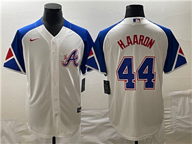 Atlanta Braves #44 Hank Aaron White 2023 City Connect Jersey