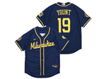 Milwaukee Brewers #19 Robin Yount Navy Cool Base Jersey