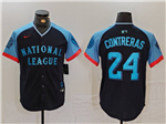 National League #24 William Contreras Navy 2024 MLB All-Star Game Limited Jersey