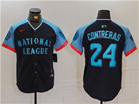 National League #24 William Contreras Navy 2024 MLB All-Star Game Limited Jersey