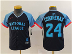 National League #24 William Contreras Youth Navy 2024 MLB All-Star Game Limited Jersey