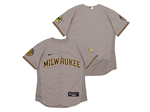 Milwaukee Brewers Gray Flex Base Team Jersey