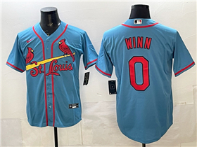 St. Louis Cardinals #0 Masyn Winn Light Blue Limited Jersey
