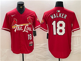 St. Louis Cardinals #18 Jordan Walker Red 2024 City Connect Limited Jersey