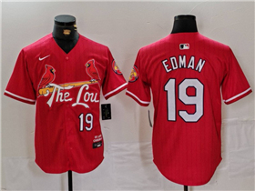 St. Louis Cardinals #19 Tommy Edman Red 2024 City Connect Limited Jersey