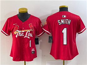 St. Louis Cardinals #1 Ozzie Smith Women's Red 2024 City Connect Limited Jersey