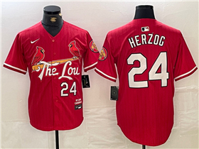 St. Louis Cardinals #24 Whitey Herzog Red 2024 City Connect Limited Jersey