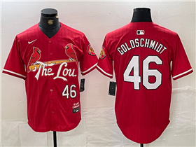 St. Louis Cardinals #46 Paul Goldschmidt Red 2024 City Connect Limited Jersey