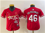 St. Louis Cardinals #46 Paul Goldschmidt Youth Red 2024 City Connect Limited Jersey