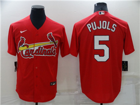 St. Louis Cardinals #5 Albert Pujols Red Cool Base Jersey