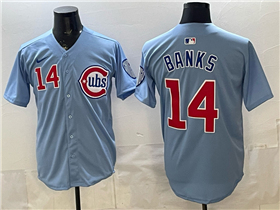 Chicago Cubs #14 Ernie Banks 2025 Light Blue City Connect Limited Jersey